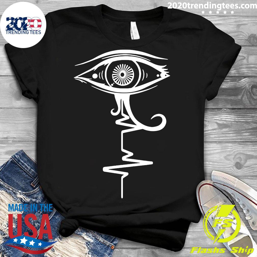 Eye Of Ra Pulse Heartbeat Egyptian Mythology Horus - Adult & Kids T-Shirts, Sweatshirts & Hoodies apparel design preview 3