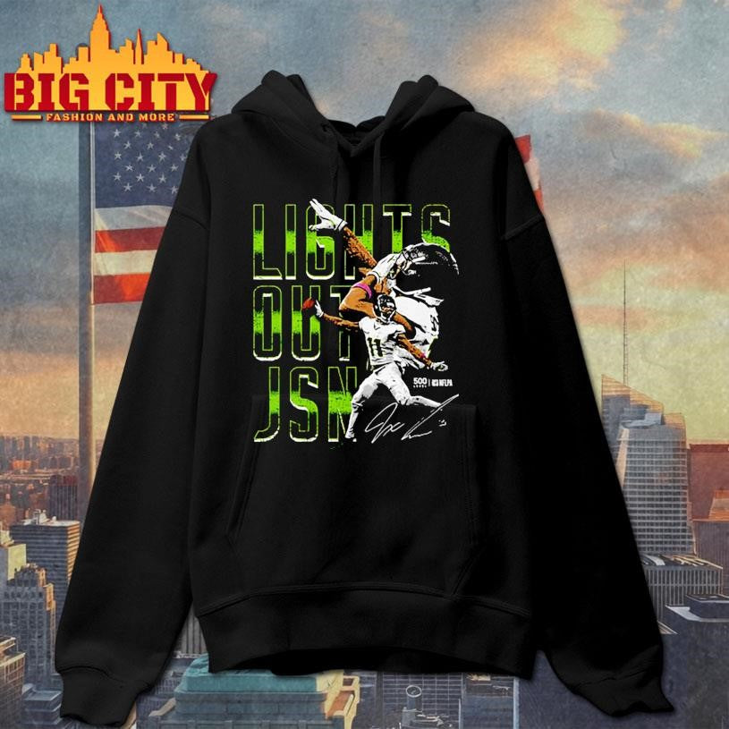 Jaxon Smith-Njigba Seattle Lights Out JSN - Adult & Kids T-Shirts, Sweatshirts & Hoodies apparel design preview 2