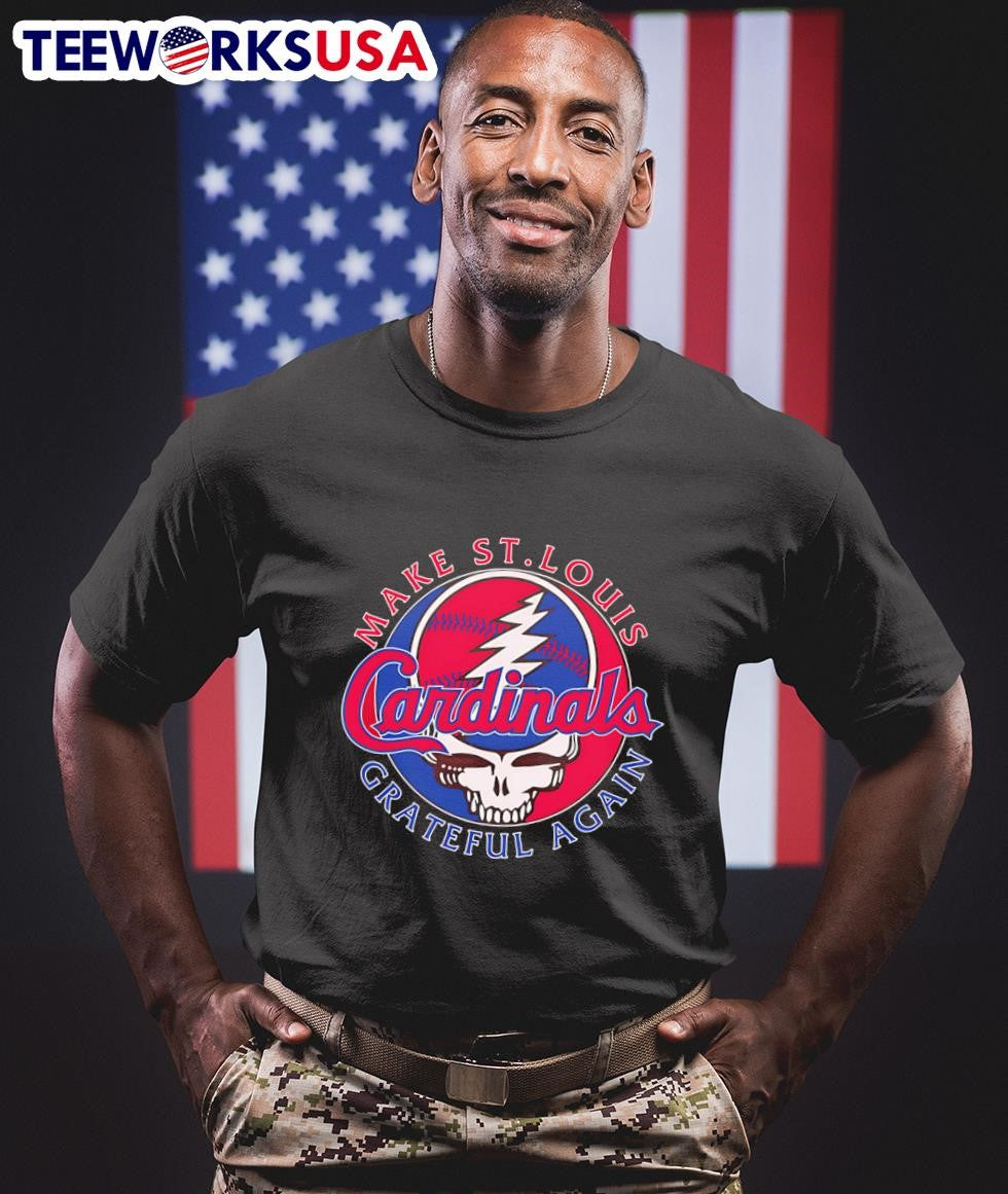 Make St Louis Cardinals Grateful again - Adult & Kids T-Shirts, Sweatshirts & Hoodies apparel design preview 1