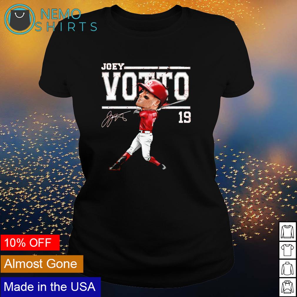 Cincinnati Baseball 19 Joey Votto Cartoon - Adult & Kids T-Shirts, Sweatshirts & Hoodies apparel design preview 3