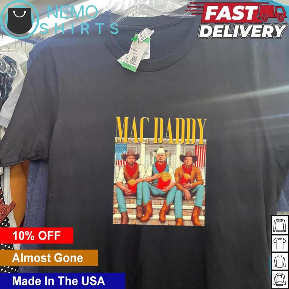 McDaddy Trump Vance Elon fries McDonalds - Adult & Kids T-Shirts, Sweatshirts & Hoodies apparel design preview 5