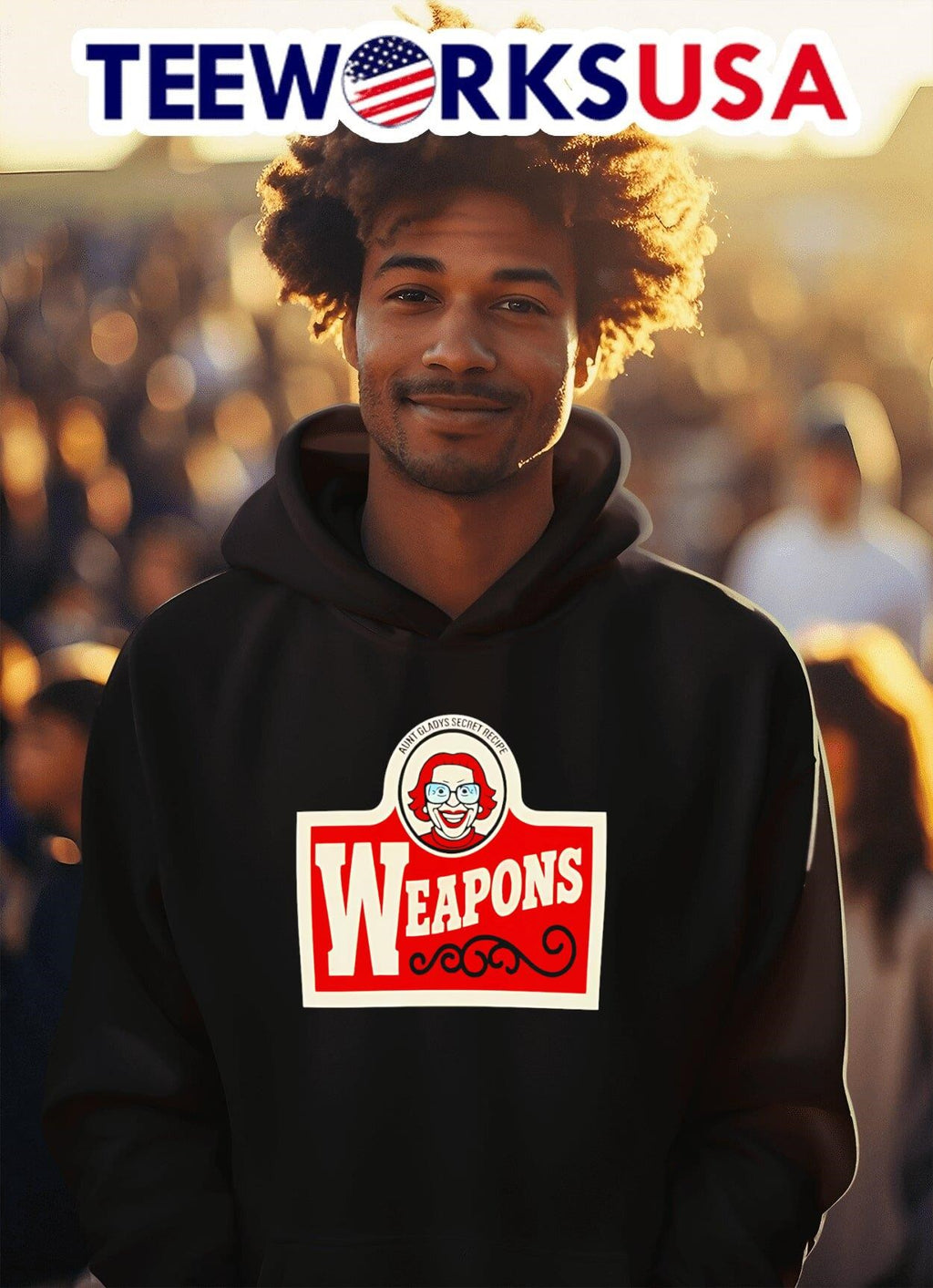 Weapons Wendy's mashup - Adult & Kids T-Shirts, Sweatshirts & Hoodies apparel design preview 2
