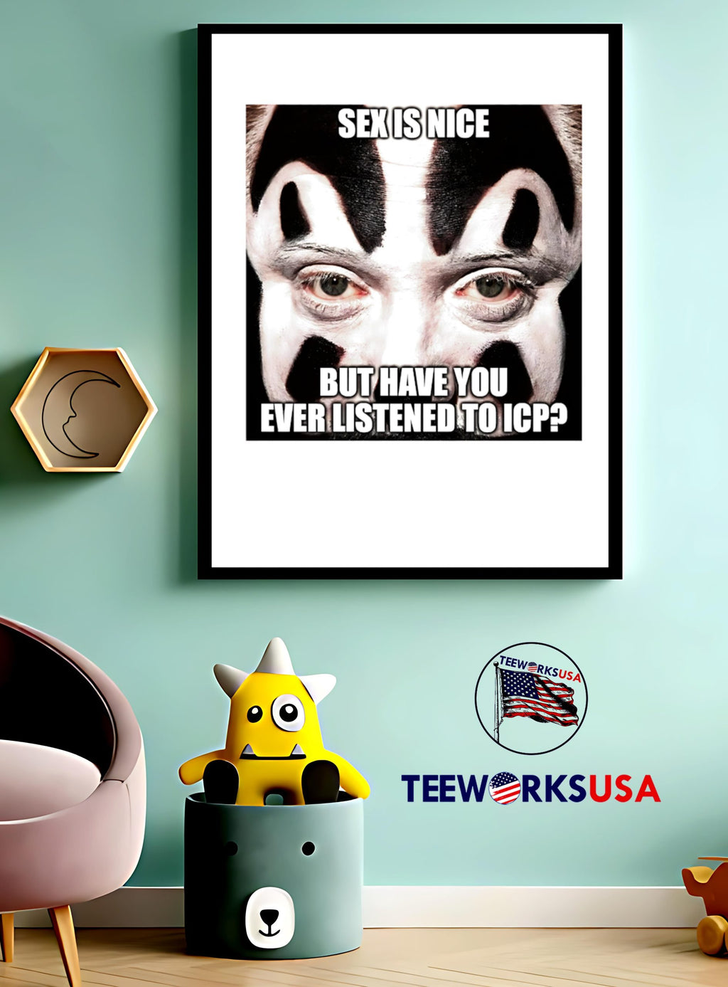 Sex Is Nice But Have You Ever Listened To Icp - Adult & Kids T-Shirts, Sweatshirts & Hoodies apparel design preview 3