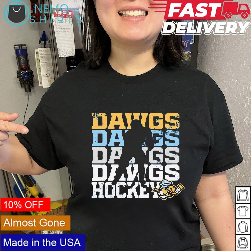 Roanoke Rail Yard Dawgs hockey echo repeat - Adult & Kids T-Shirts, Sweatshirts & Hoodies apparel design preview 2