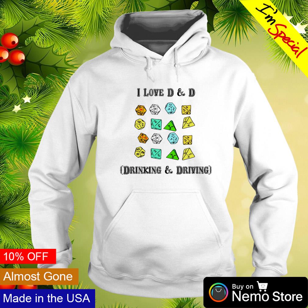 I Love D Drinking and Driving - Adult & Kids T-Shirts, Sweatshirts & Hoodies apparel design preview 2
