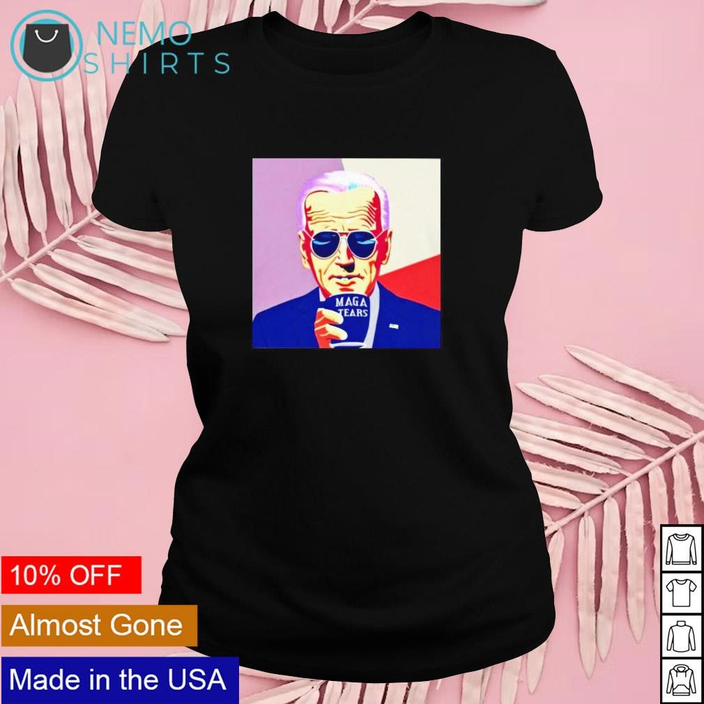 Joe Biden drinks Maga tears - Adult & Kids T-Shirts, Sweatshirts & Hoodies apparel design preview 4