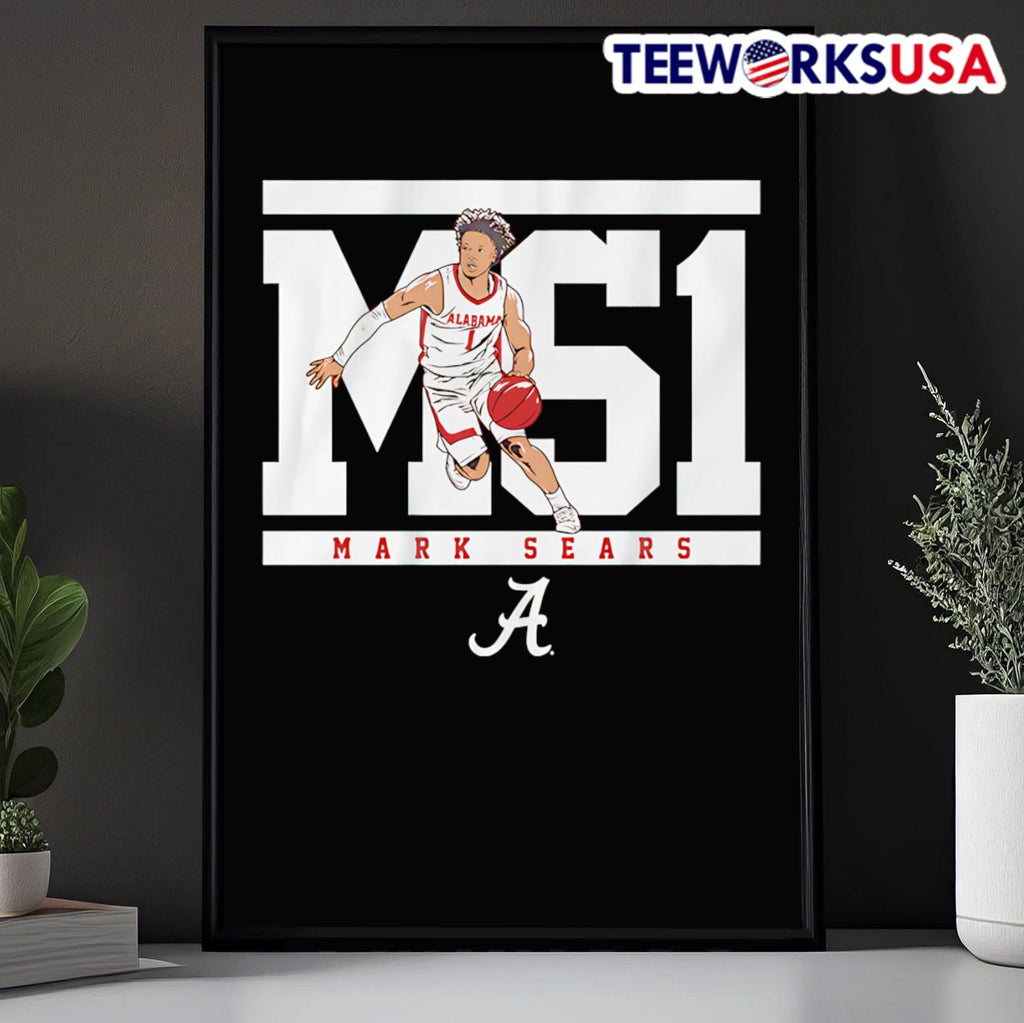 Mark Sears MS1 Alabama basketball - Adult & Kids T-Shirts, Sweatshirts & Hoodies apparel design preview 5
