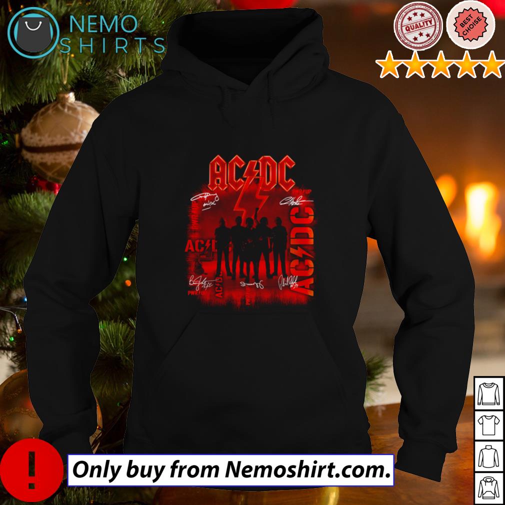 ACDC band signatures - Adult & Kids T-Shirts, Sweatshirts & Hoodies apparel design preview 2