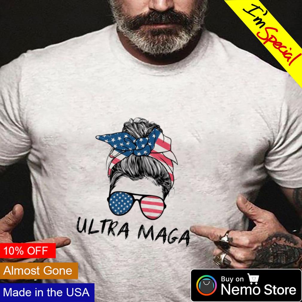 Messy Bun Trump girl ultra maga - Adult & Kids T-Shirts, Sweatshirts & Hoodies apparel design preview 4