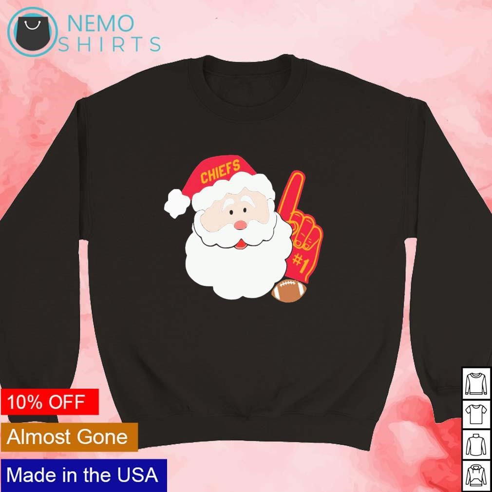Santa Claus Kansas City Chiefs Christmas - Adult & Kids T-Shirts, Sweatshirts & Hoodies apparel design preview 5