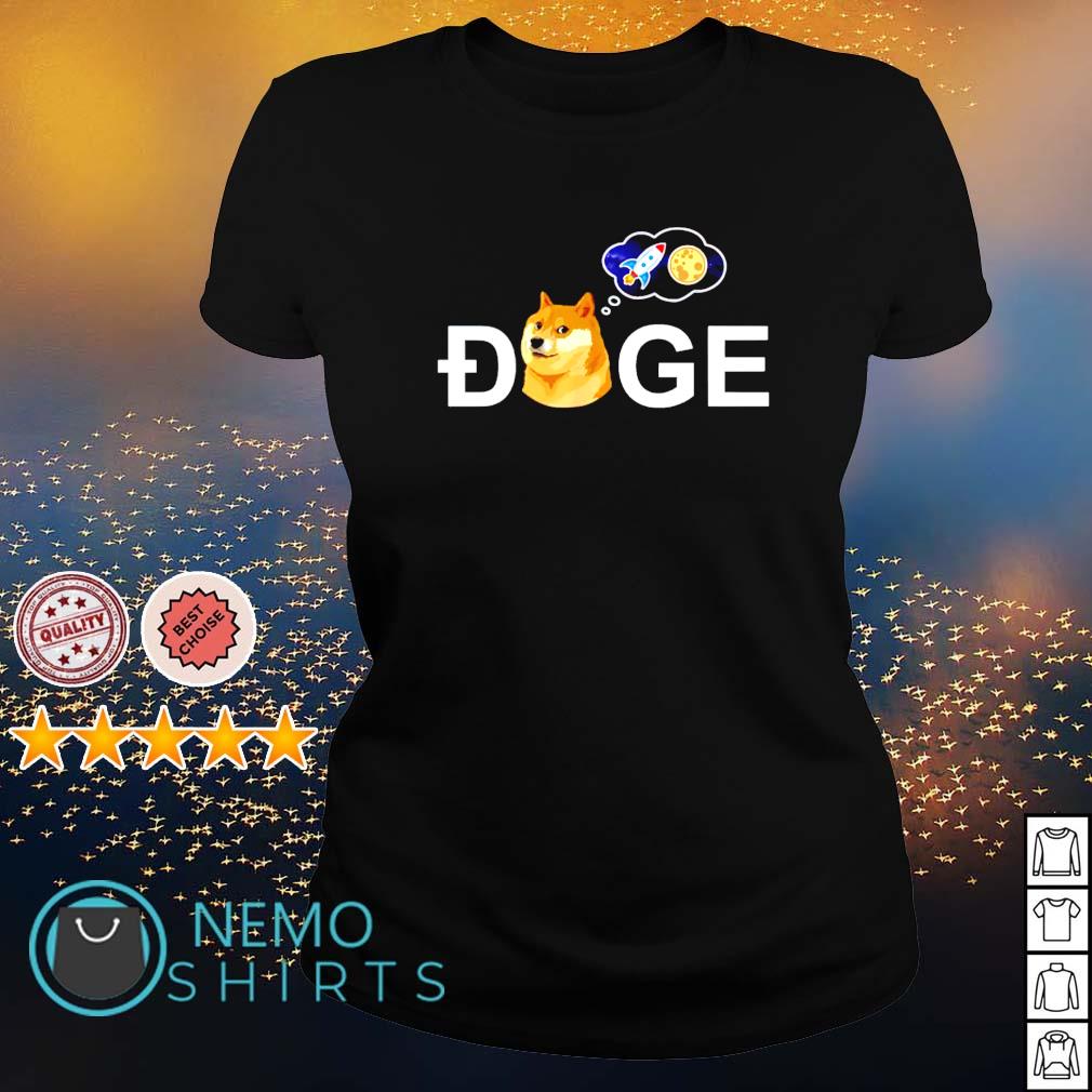 Dogecoin doge hodl to the moon crypto meme - Adult & Kids T-Shirts, Sweatshirts & Hoodies product image 3