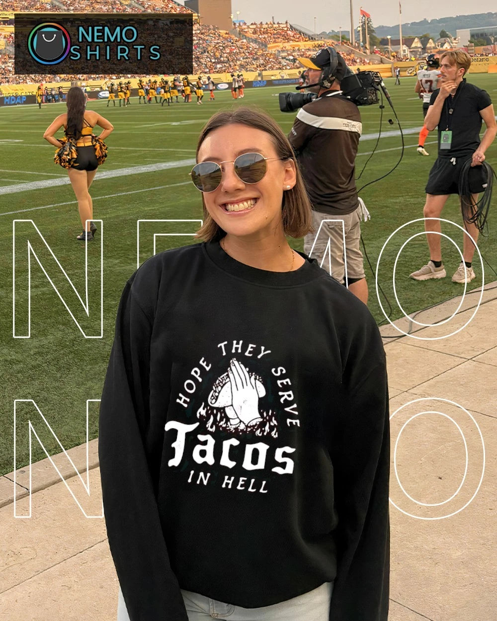 Hope they serve tacos in hell - Adult & Kids T-Shirts, Sweatshirts & Hoodies apparel design preview 6