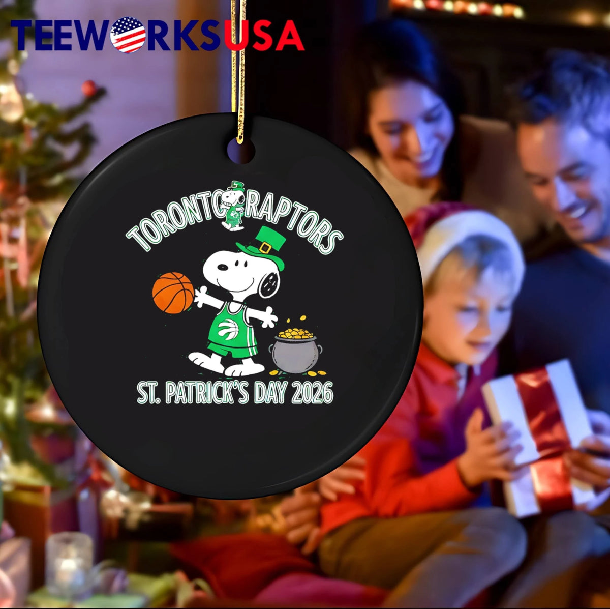 Toronto Raptors x Snoopy St Patrick's day 2026 - Adult & Kids T-Shirts, Sweatshirts & Hoodies apparel design preview 4