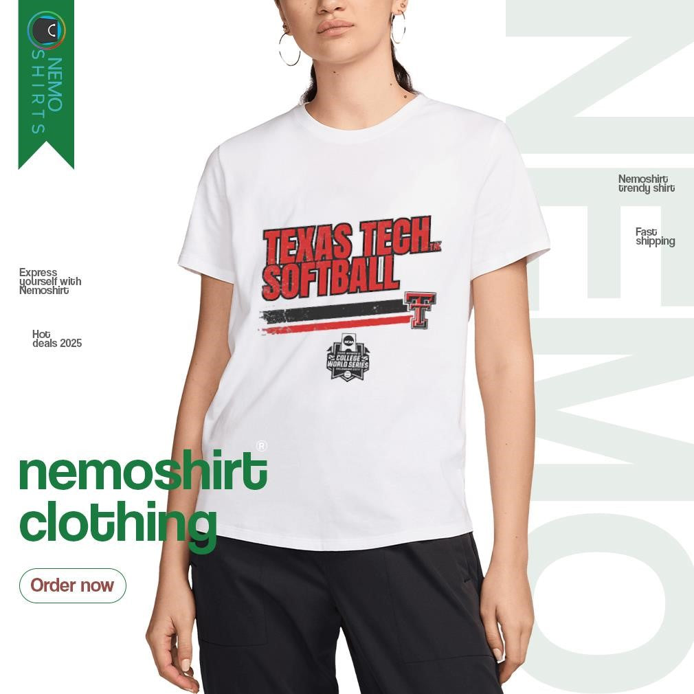 Texas Tech Red Raiders softball women's College World - Adult & Kids T-Shirts, Sweatshirts & Hoodies apparel design preview 3