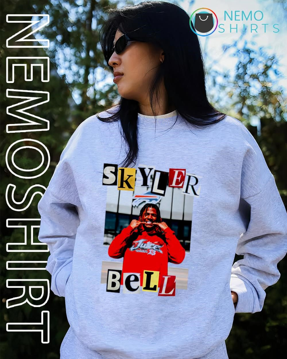 Skyler Bell Buffalo Bills Juice 13 College Football - Adult & Kids T-Shirts, Sweatshirts & Hoodies apparel design preview 2