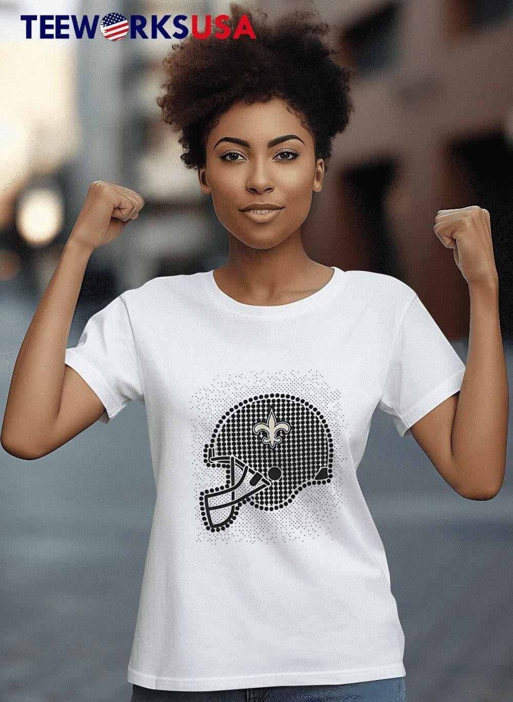 New Orleans Saints polka dots helmet - Adult & Kids T-Shirts, Sweatshirts & Hoodies apparel design preview 8