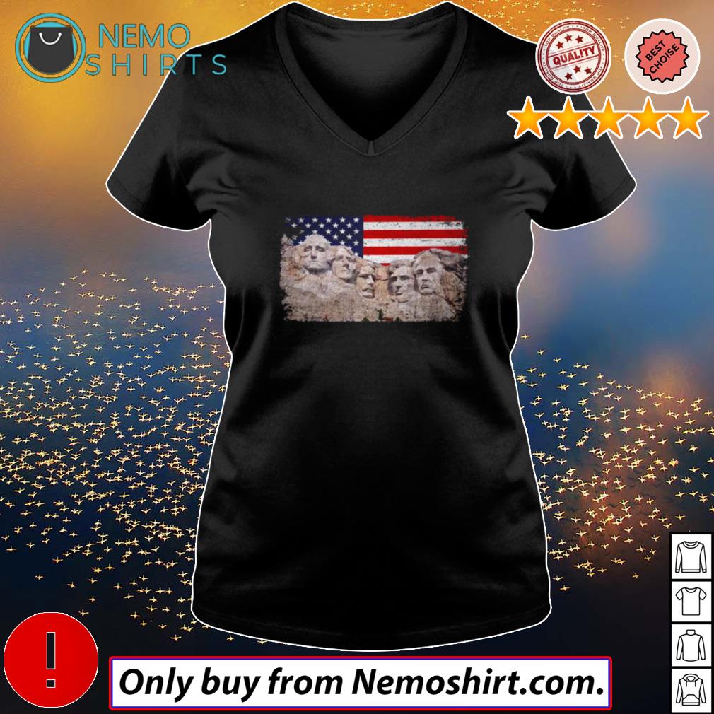 45th Added to Rushmore Mount America Flag - Adult & Kids T-Shirts, Sweatshirts & Hoodies apparel design preview 5