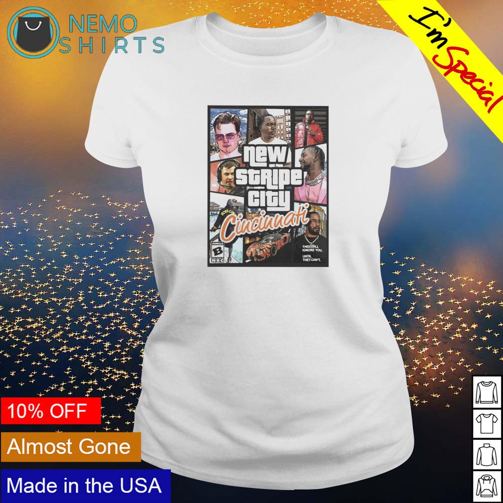 GTA New Stripe City Cincinnati - Adult & Kids T-Shirts, Sweatshirts & Hoodies apparel design preview 3