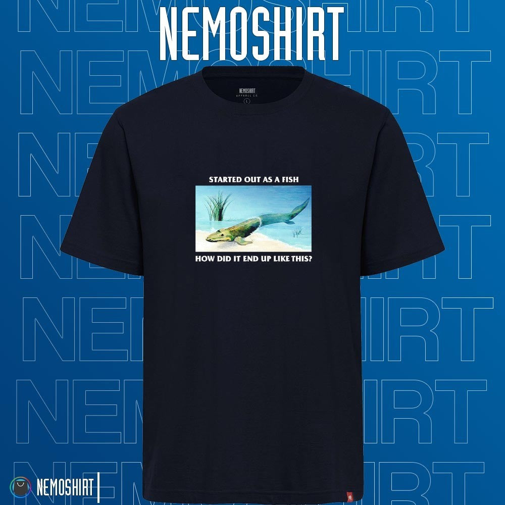 Started out as a fish how did it end up like this - Adult & Kids T-Shirts, Sweatshirts & Hoodies apparel design preview 1