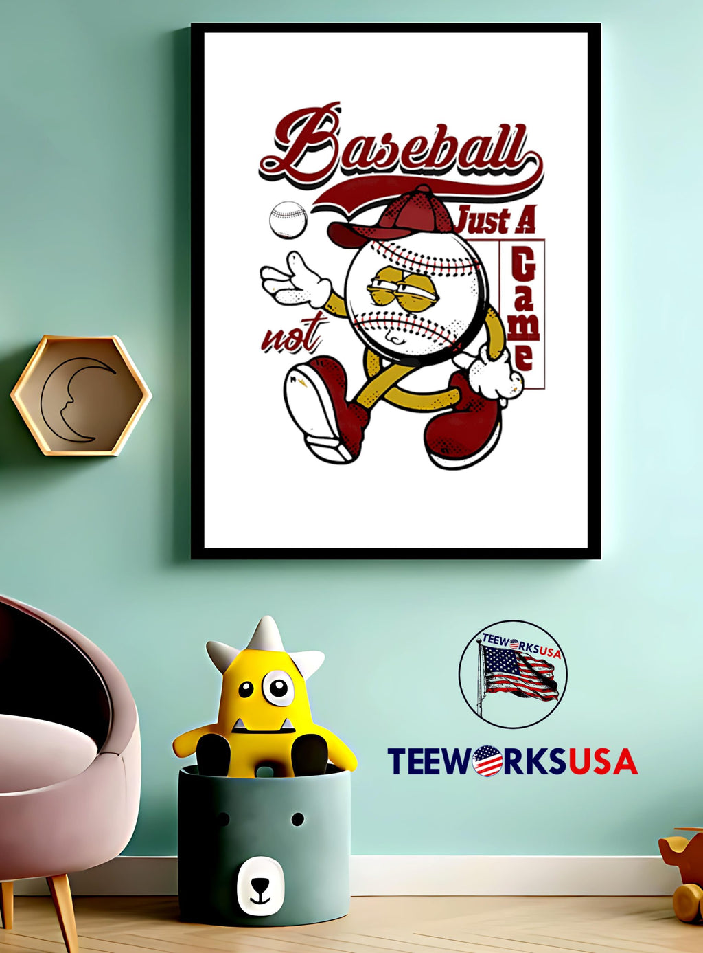 Baseball Just A Game not - Adult & Kids T-Shirts, Sweatshirts & Hoodies apparel design preview 4