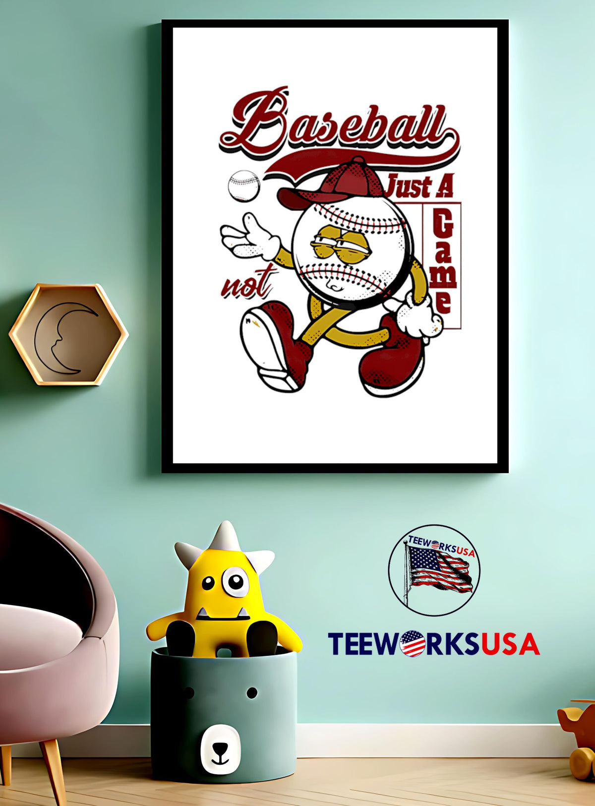 Baseball Just A Game not - Adult & Kids T-Shirts, Sweatshirts & Hoodies apparel design preview 4