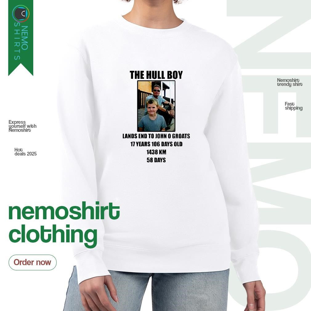 The hull boy lands end to John O Groats - Adult & Kids T-Shirts, Sweatshirts & Hoodies apparel design preview 4