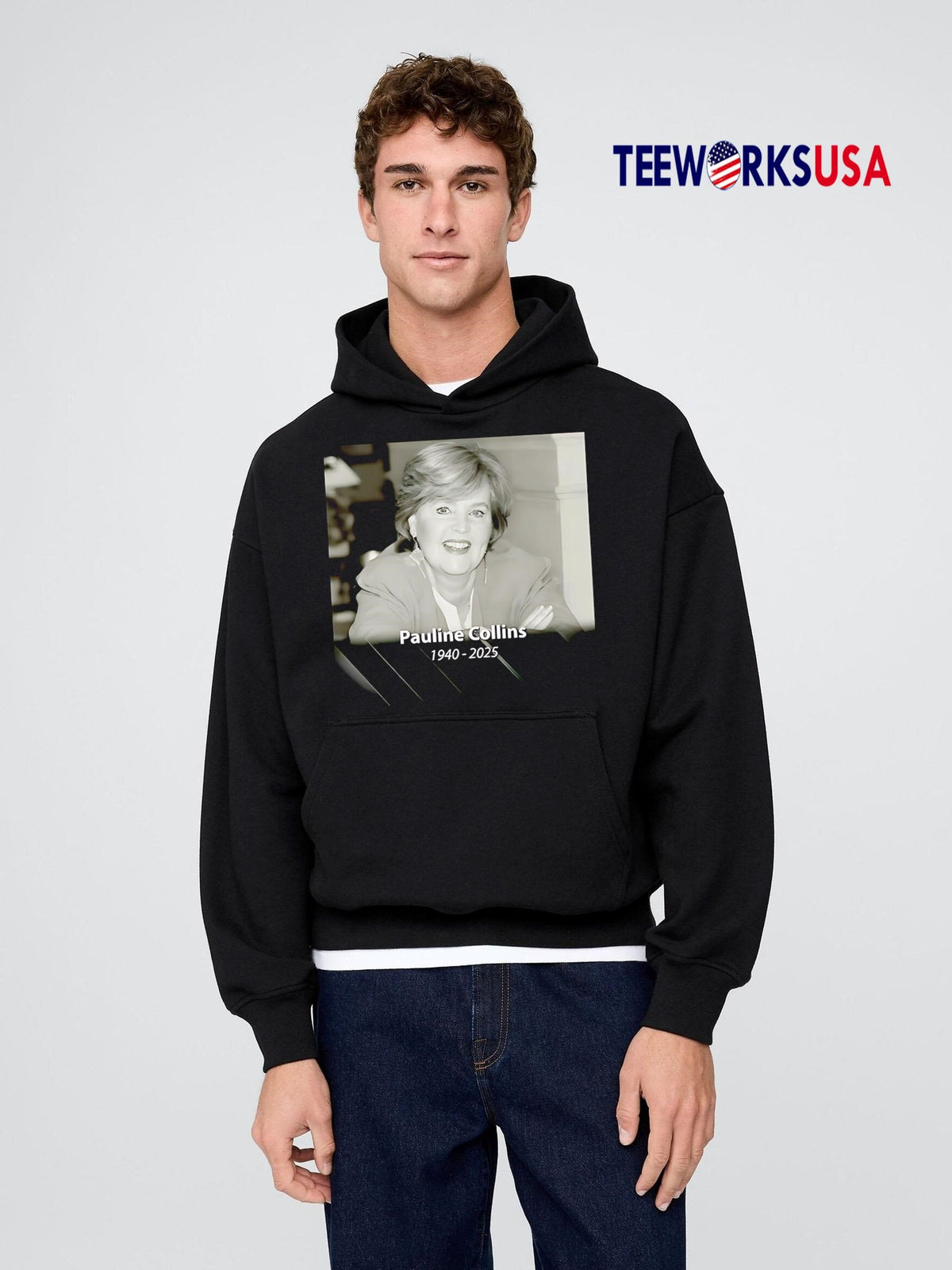 Rip Pauline Collins Died At 85 1940-2025 Memorial - Adult & Kids T-Shirts, Sweatshirts & Hoodies apparel design preview 2
