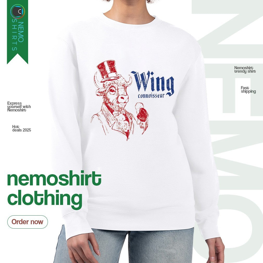 Wing connoisseur Buffalo Bills - Adult & Kids T-Shirts, Sweatshirts & Hoodies apparel design preview 4