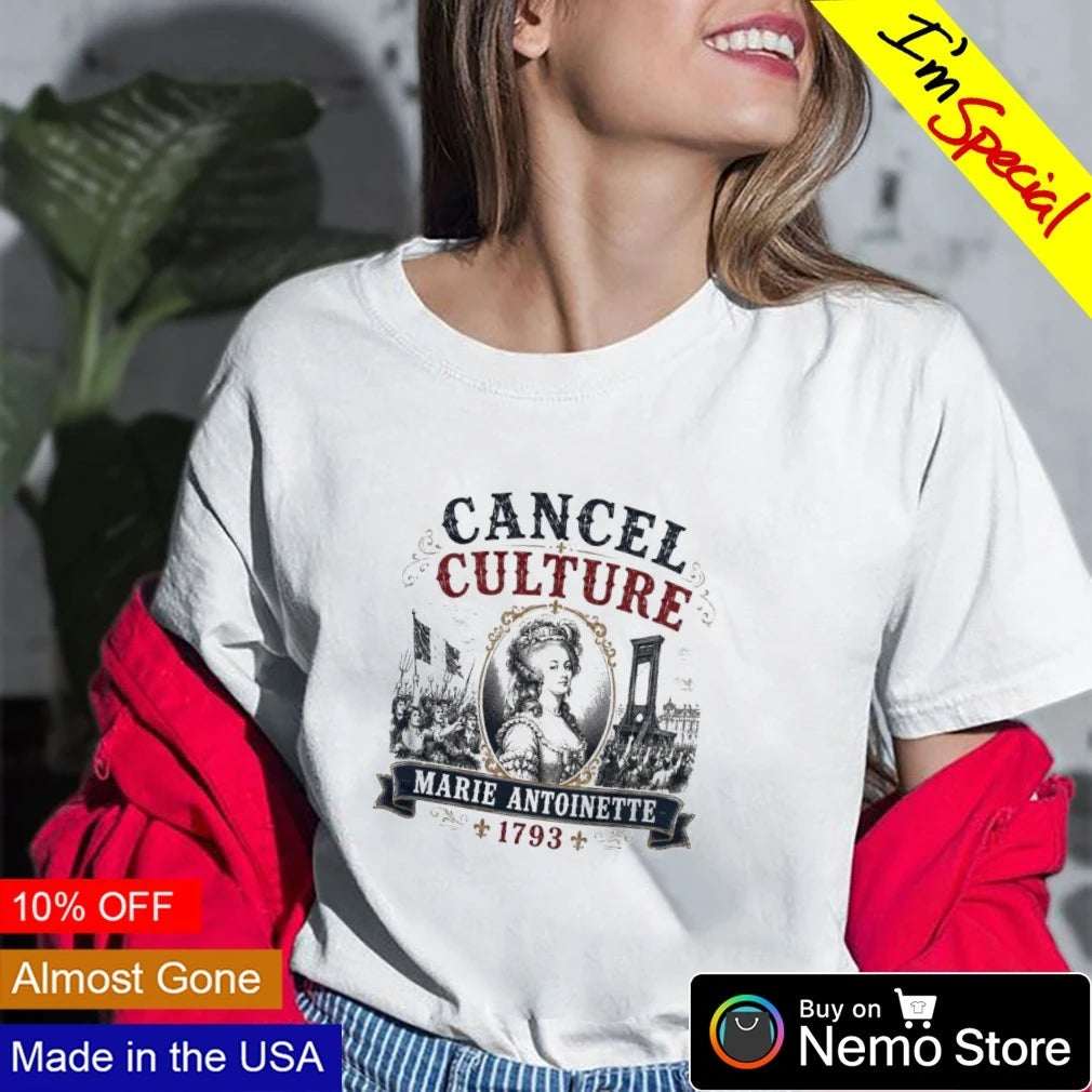 Marie Antoinette 1793 Cancel Culture - Adult & Kids T-Shirts, Sweatshirts & Hoodies apparel design preview 2