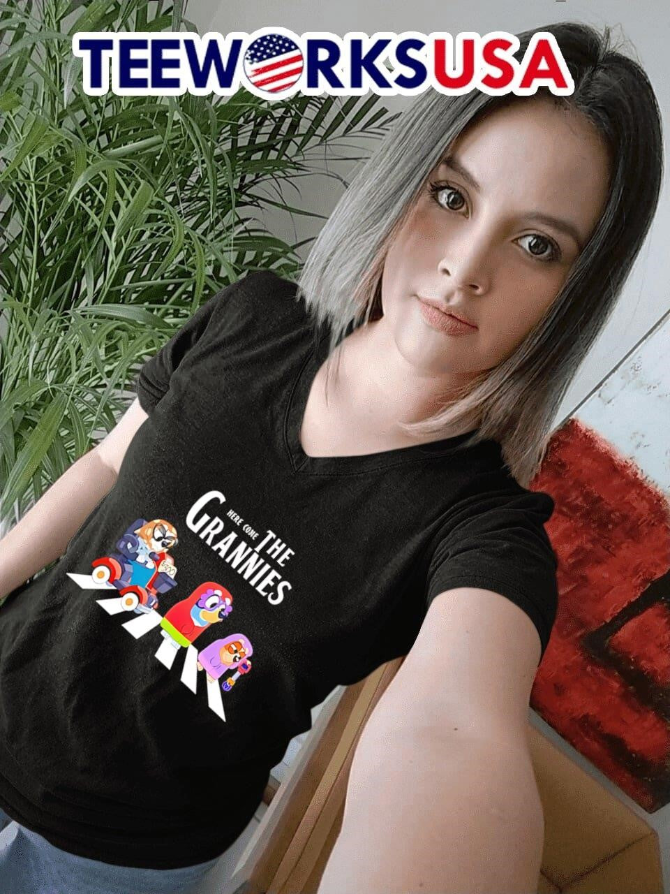Here come the Grannies Abbey Road - Adult & Kids T-Shirts, Sweatshirts & Hoodies apparel design preview 7