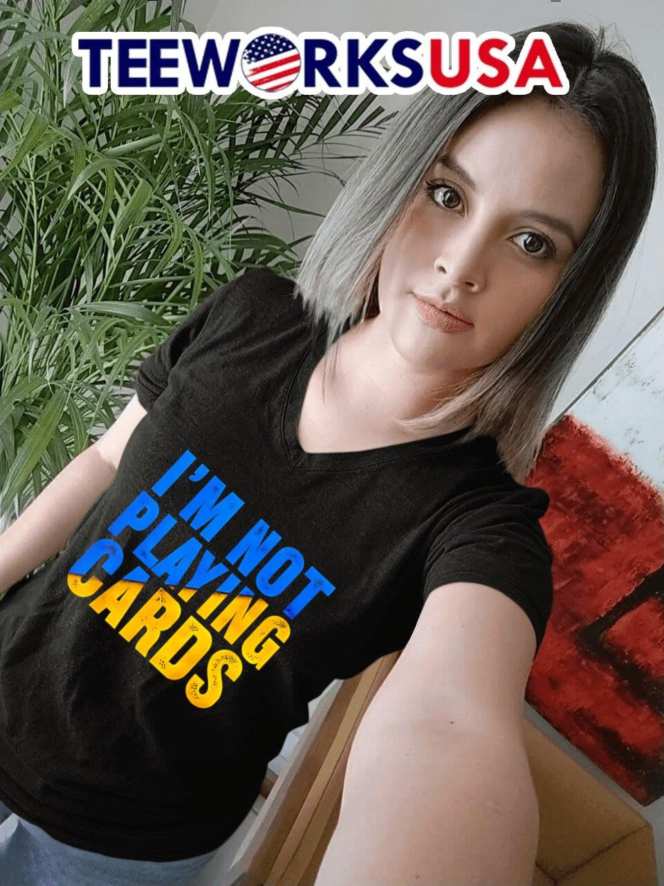 Zelensky I'm Not Playing Cards - Adult & Kids T-Shirts, Sweatshirts & Hoodies apparel design preview 7
