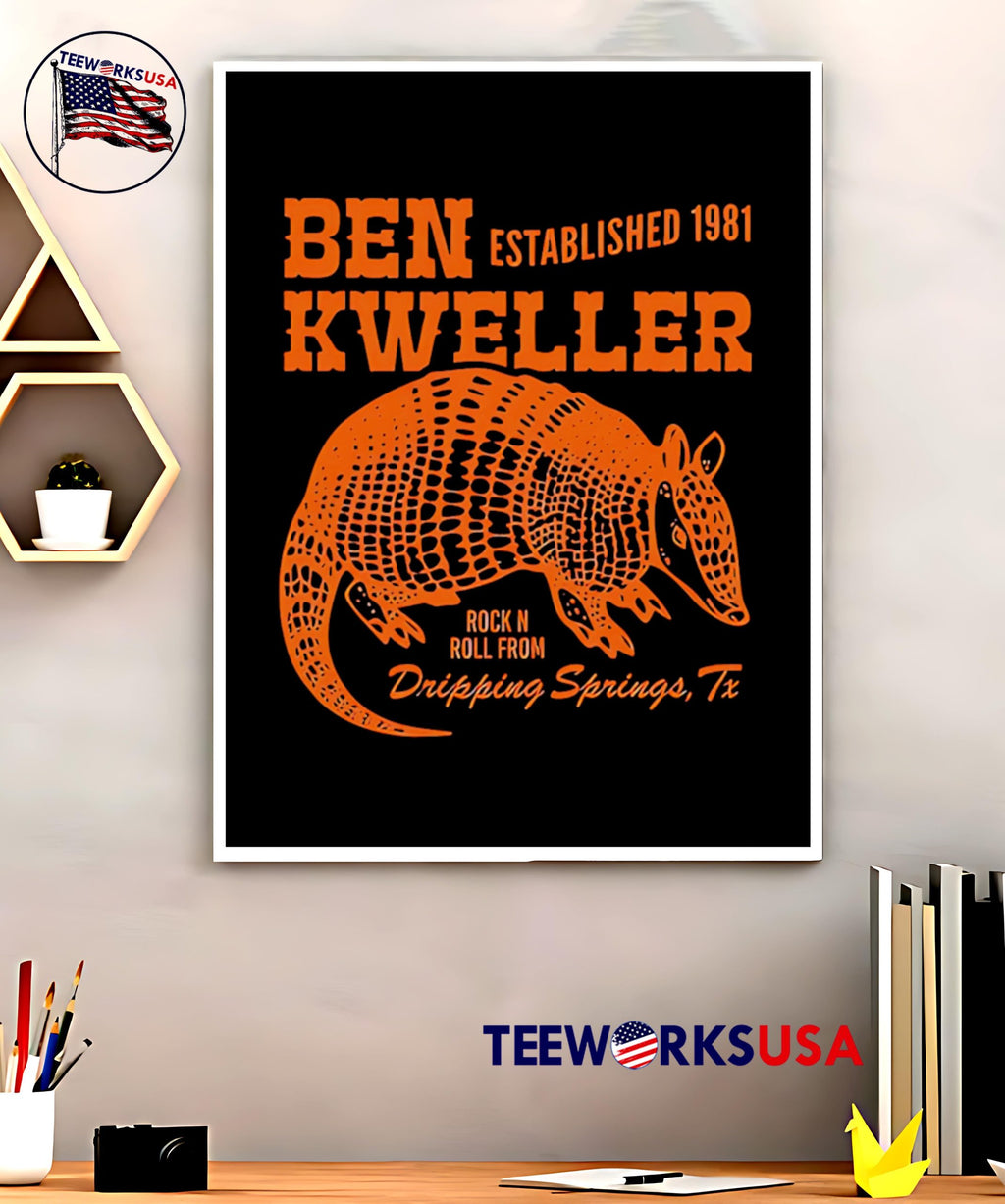 Ben Kweller Armadillo 2025 - Adult & Kids T-Shirts, Sweatshirts & Hoodies apparel design preview 5