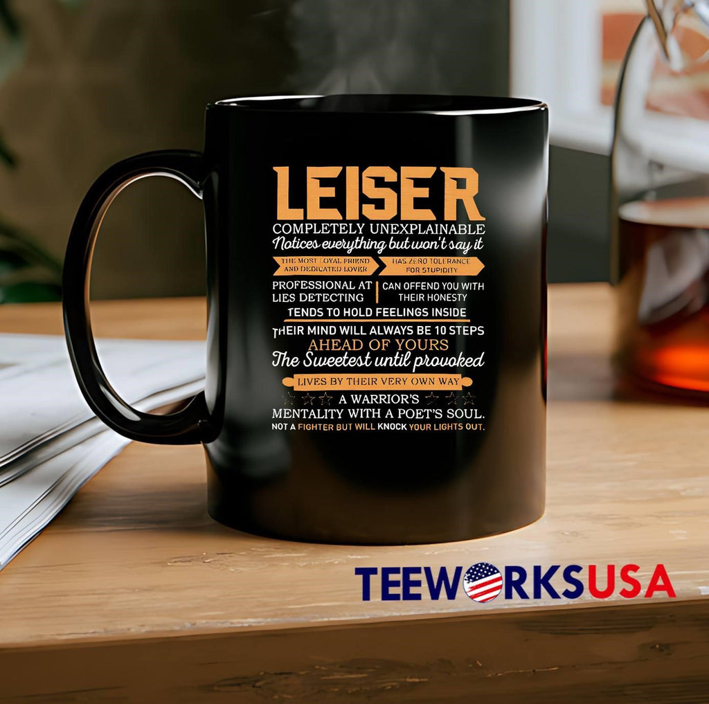 Leiser Completely Unexplainable Notices Everything - Adult & Kids T-Shirts, Sweatshirts & Hoodies apparel design preview 2