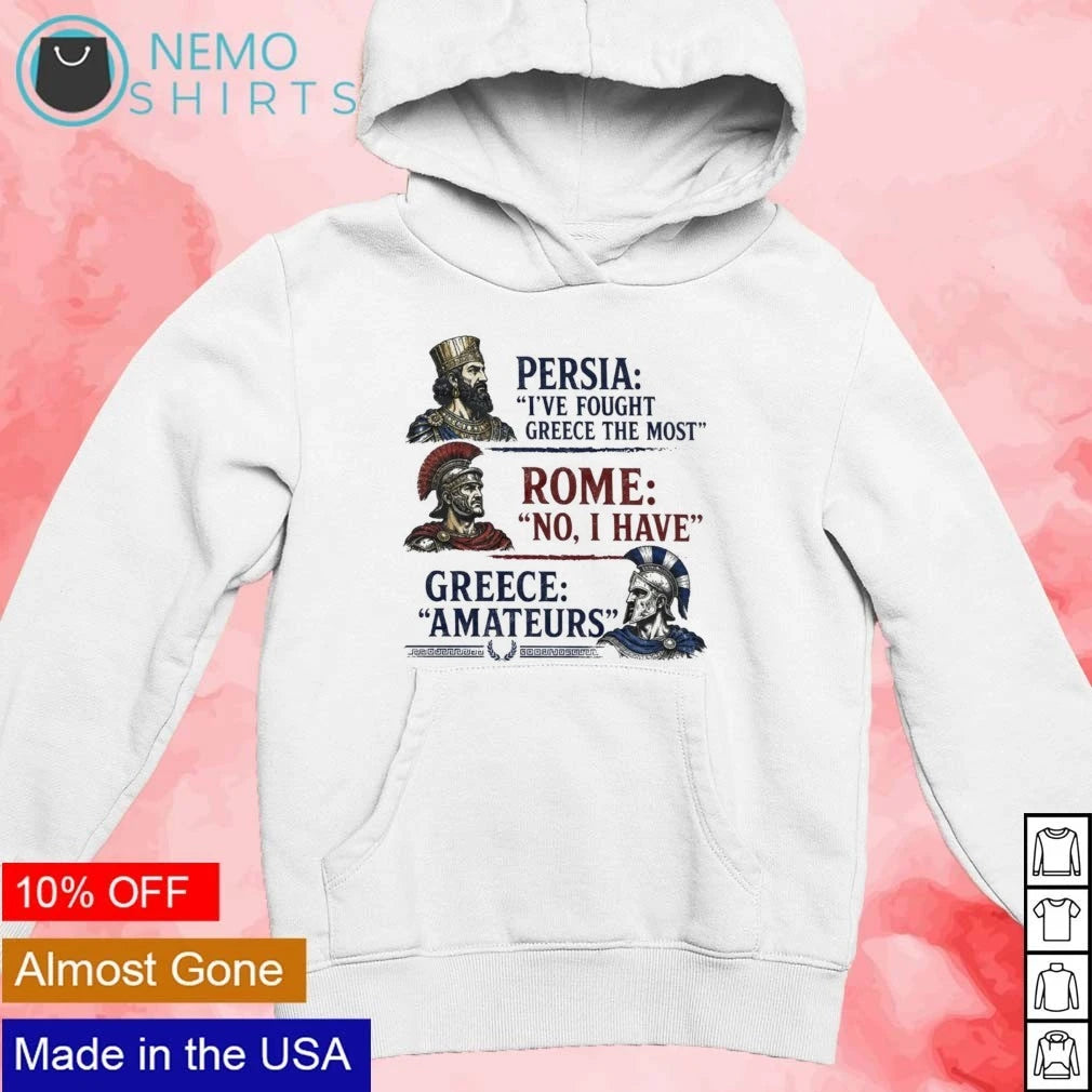 Greece Amateurs Persia vs Rome - Adult & Kids T-Shirts, Sweatshirts & Hoodies apparel design preview 2