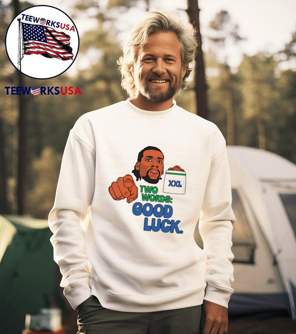 Naz Reid two words good luck - Adult & Kids T-Shirts, Sweatshirts & Hoodies apparel design preview 3