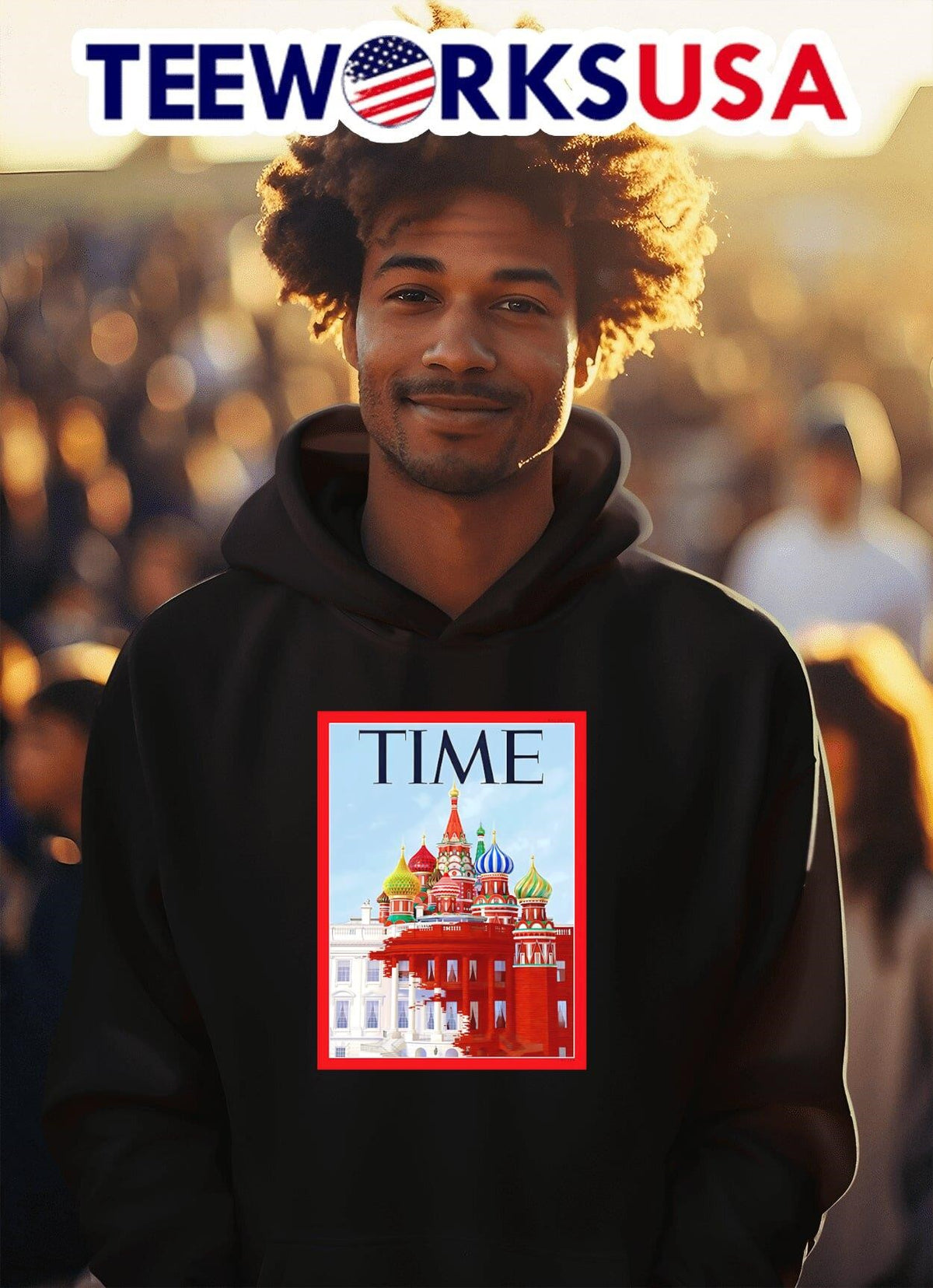 Time magazine White House x Moscow castle - Adult & Kids T-Shirts, Sweatshirts & Hoodies apparel design preview 2