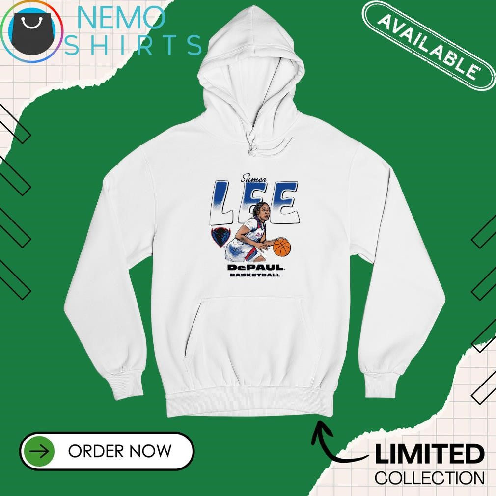 Sumer Lee DePaul Blue Demons basketball cartoon - Adult & Kids T-Shirts, Sweatshirts & Hoodies apparel design preview 2