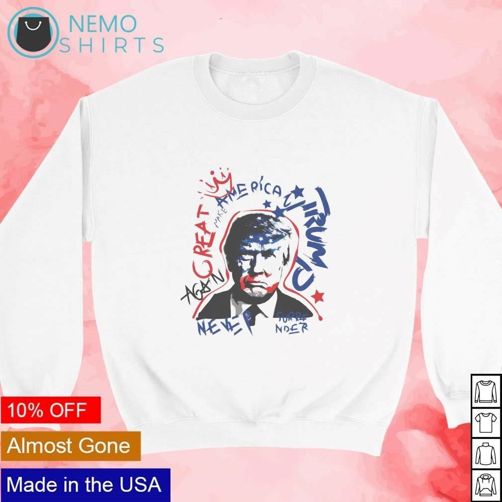 Trump make America great again never surrender - Adult & Kids T-Shirts, Sweatshirts & Hoodies apparel design preview 4