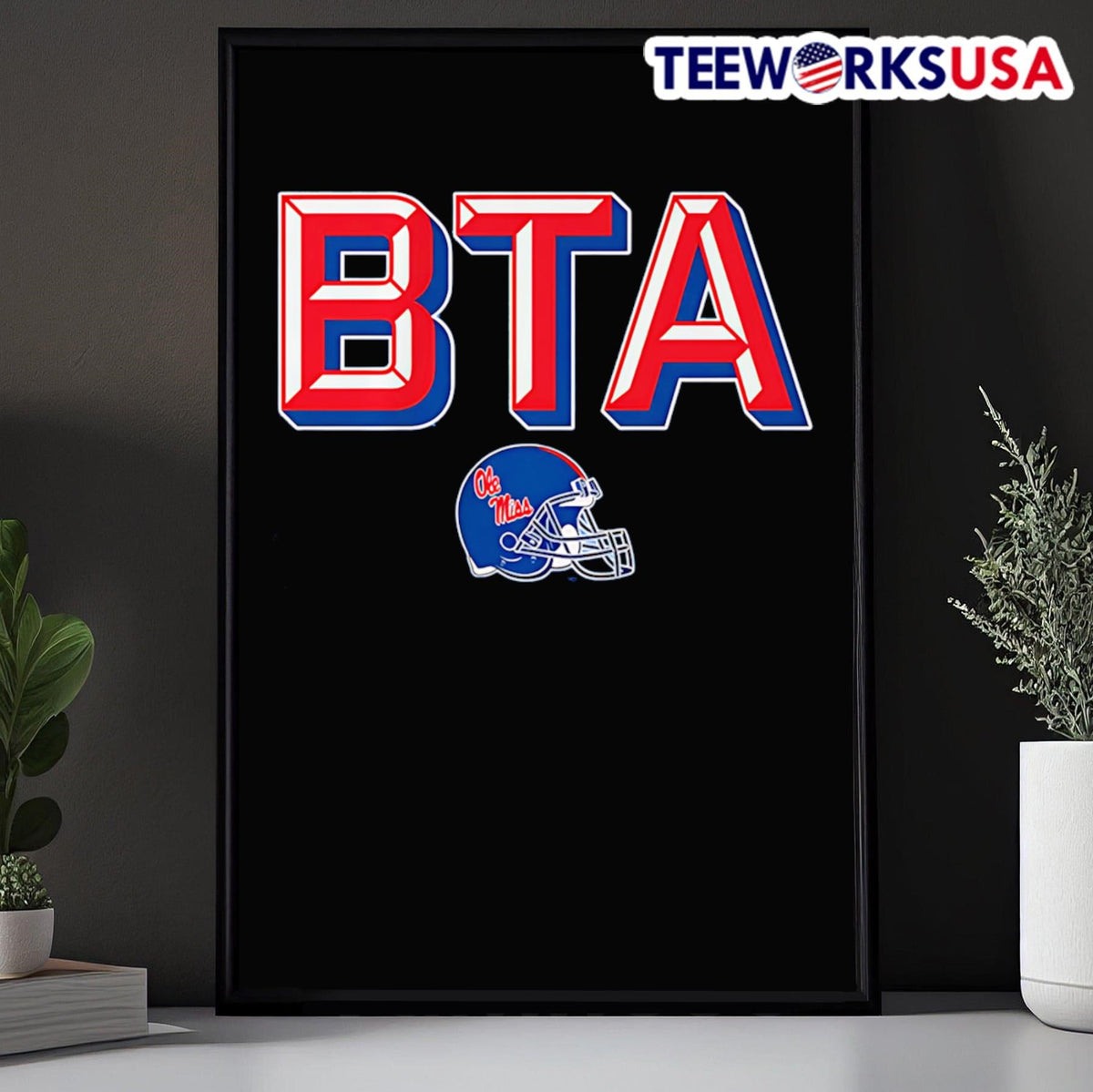 Ole Miss Football BTA - Adult & Kids T-Shirts, Sweatshirts & Hoodies apparel design preview 5