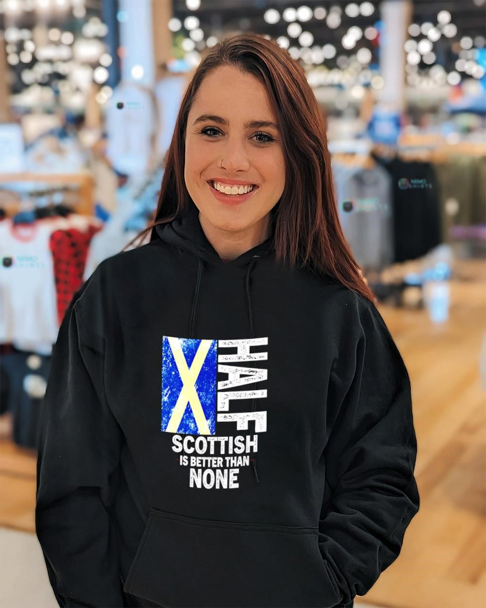 Half Scottish Is Better Than None Scotland - Adult & Kids T-Shirts, Sweatshirts & Hoodies apparel design preview 3