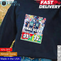 Oregon Ducks vs Ohio State Buckeyes final score 32 31 - Adult & Kids T-Shirts, Sweatshirts & Hoodies apparel design preview 1
