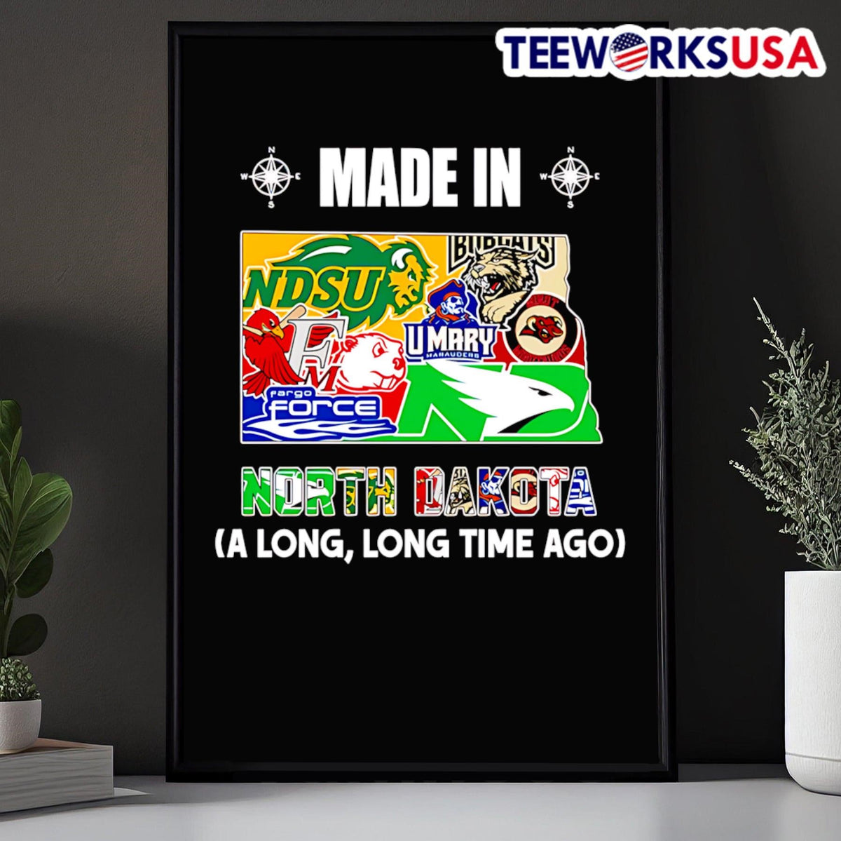 Made in North Dakota a long time ago - Adult & Kids T-Shirts, Sweatshirts & Hoodies apparel design preview 5