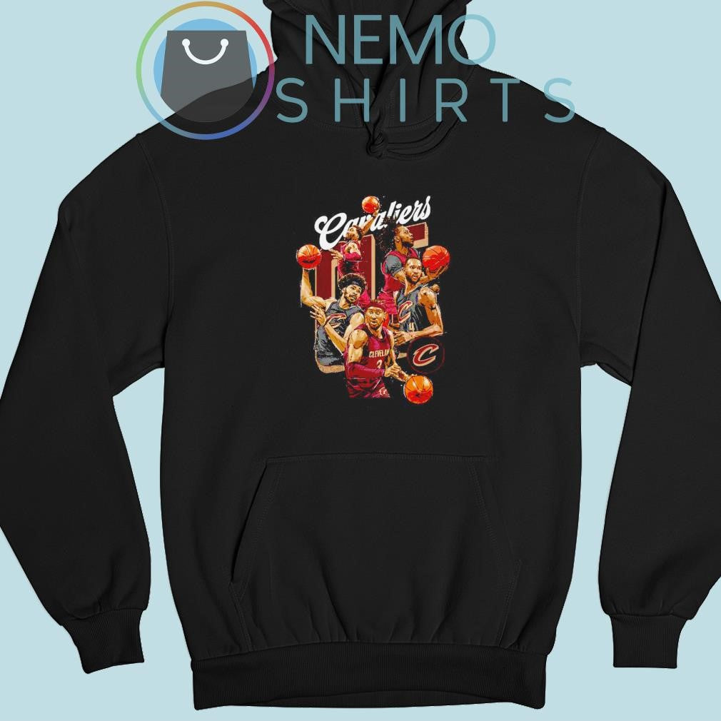 Cleveland Cavaliers starting 5 cartoon - Adult & Kids T-Shirts, Sweatshirts & Hoodies apparel design preview 2