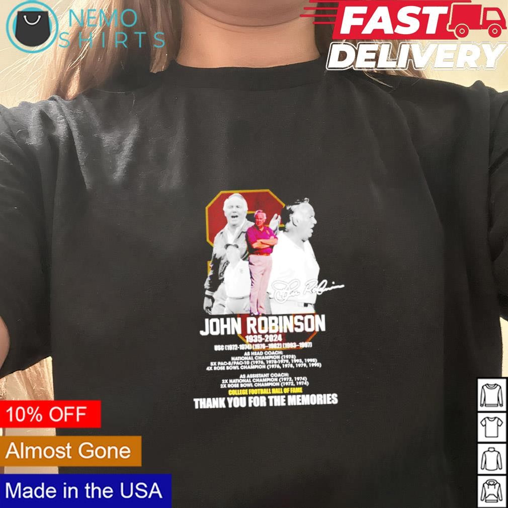 John Robinson 1935 2024 College football all of Fame - Adult & Kids T-Shirts, Sweatshirts & Hoodies apparel design preview 3