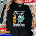 Philadelphia Eagles pray for California firefighter - Adult & Kids T-Shirts, Sweatshirts & Hoodies apparel design preview 1