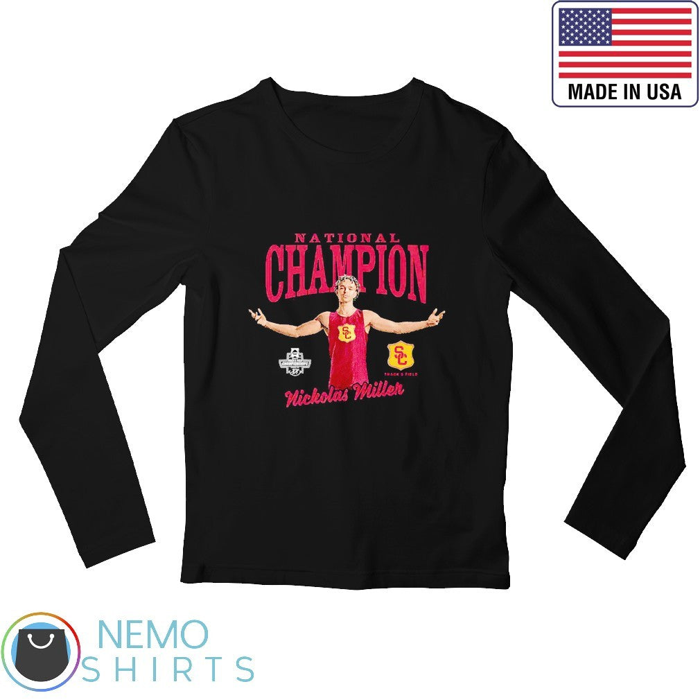 Nickolas Miller USC Trojans track and field national - Adult & Kids T-Shirts, Sweatshirts & Hoodies apparel design preview 3
