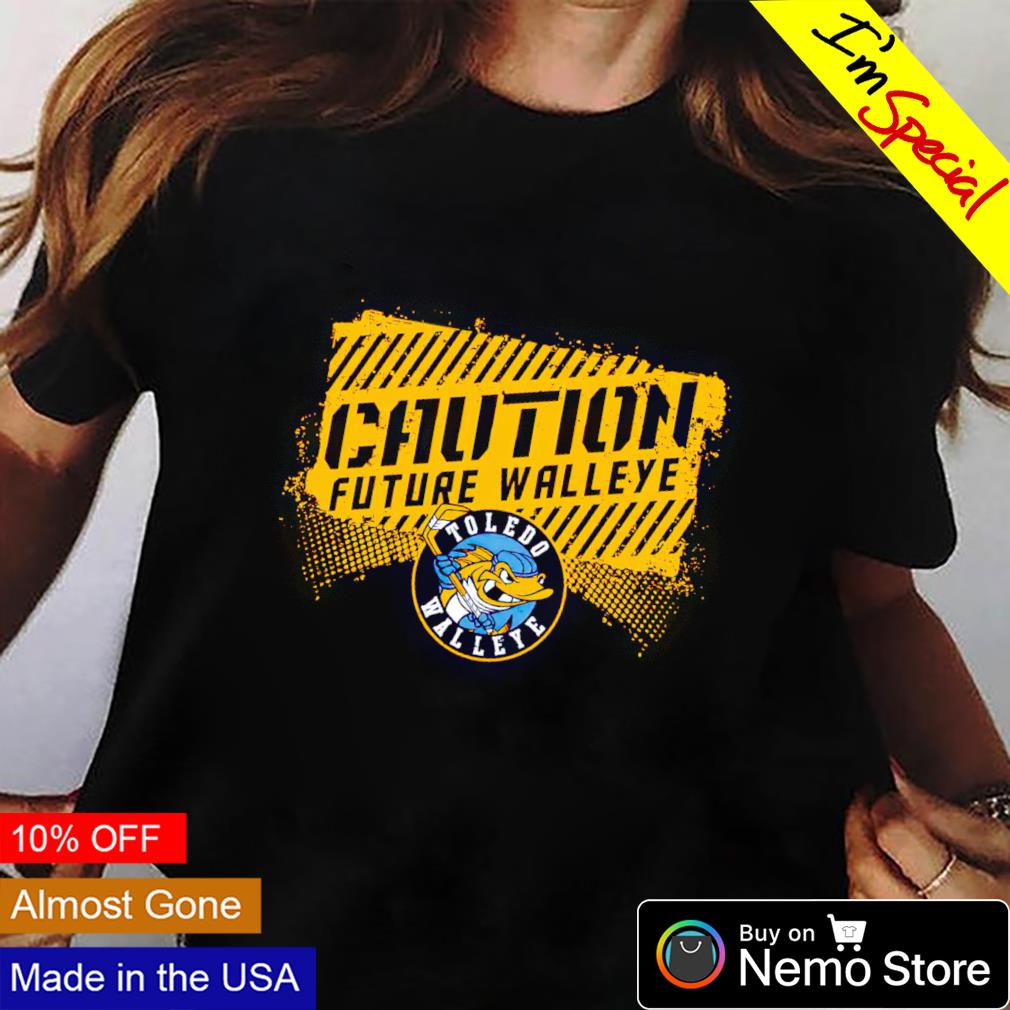 Toledo Walleye caution future - Adult & Kids T-Shirts, Sweatshirts & Hoodies apparel design preview 2