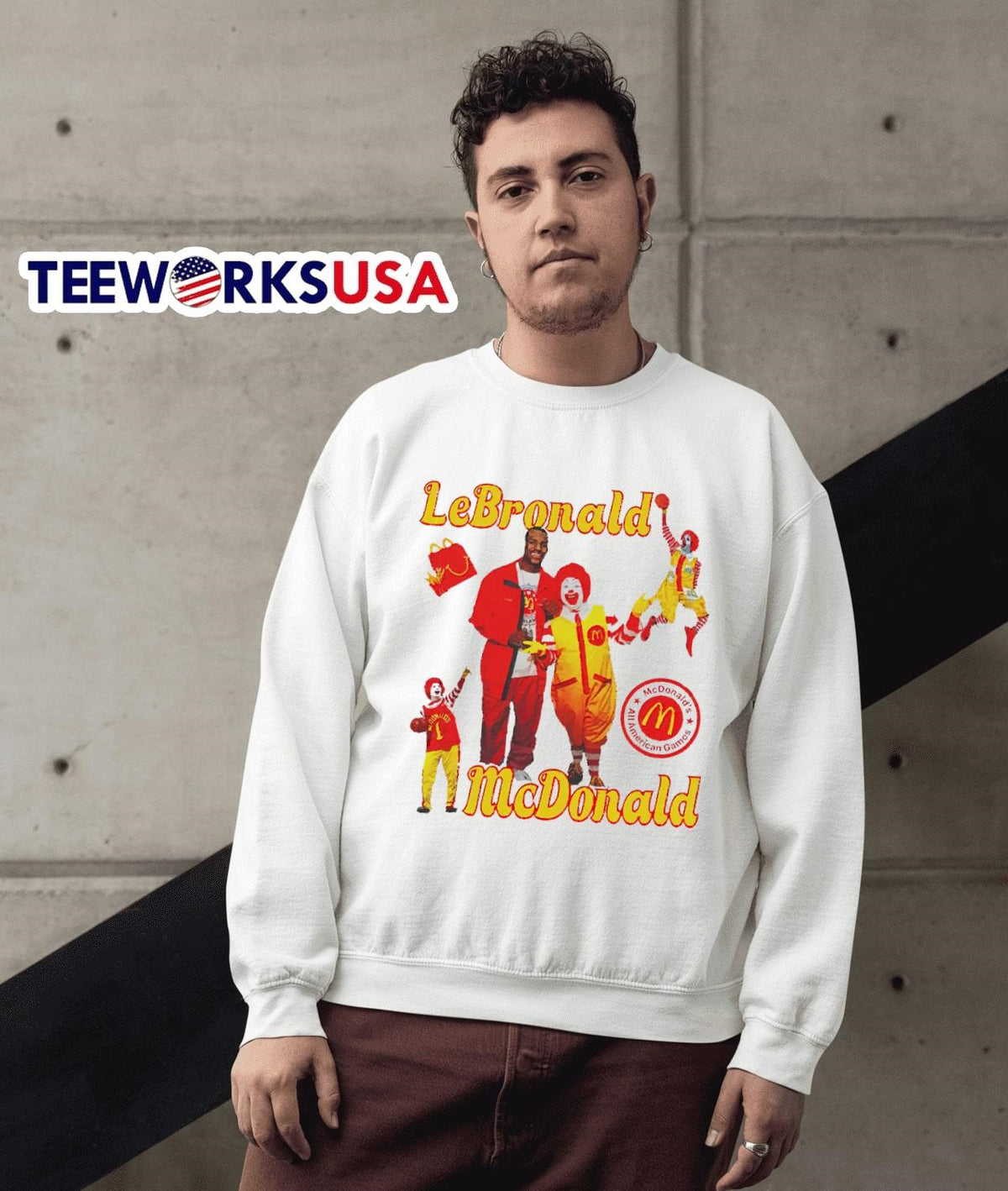 LeBronald McDonald all American games - Adult & Kids T-Shirts, Sweatshirts & Hoodies apparel design preview 3