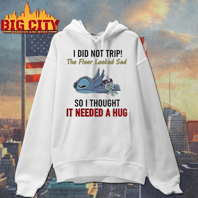Stitch I did not trip the floor looked sad so thought - Adult & Kids T-Shirts, Sweatshirts & Hoodies apparel design preview 2