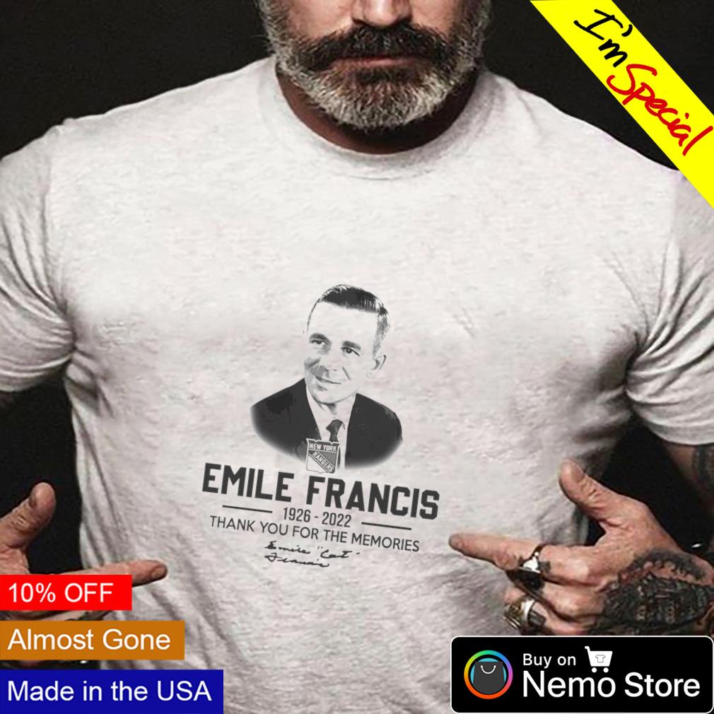Emile Francis 1926 2022 thank you for the memories - Adult & Kids T-Shirts, Sweatshirts & Hoodies apparel design preview 4